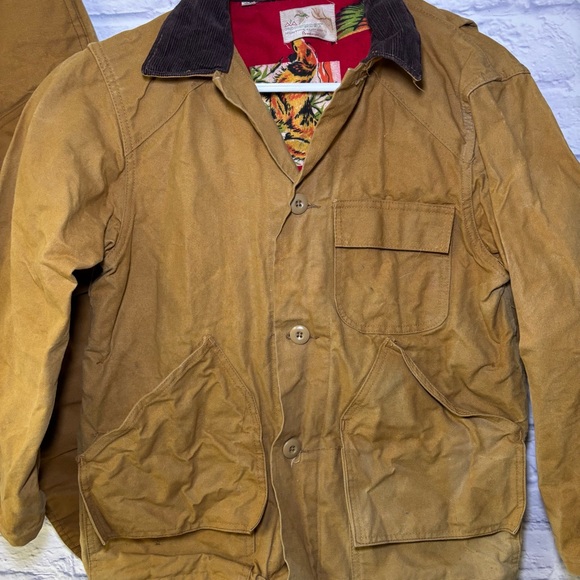 VTG 50s 60s Foremost Hunting Penneys US Canvas Chore Coat Jacket & Pants 38 - Picture 3 of 13